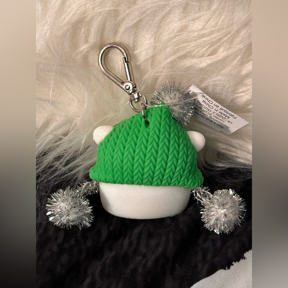 NWT-B&BW Champagne Toast Mini Gift Set & Polar Bear With Tinsel Pompoms Holder - Picture 9 of 9